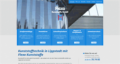 Desktop Screenshot of flexo-kunststoffe.de